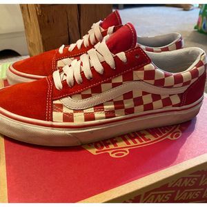 Red Checker Vans